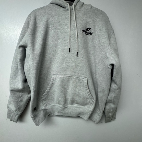 100 Thieves Hoodie Mens Large Gray Pullover Heavyweight Sweater - Picture 1 of 9
